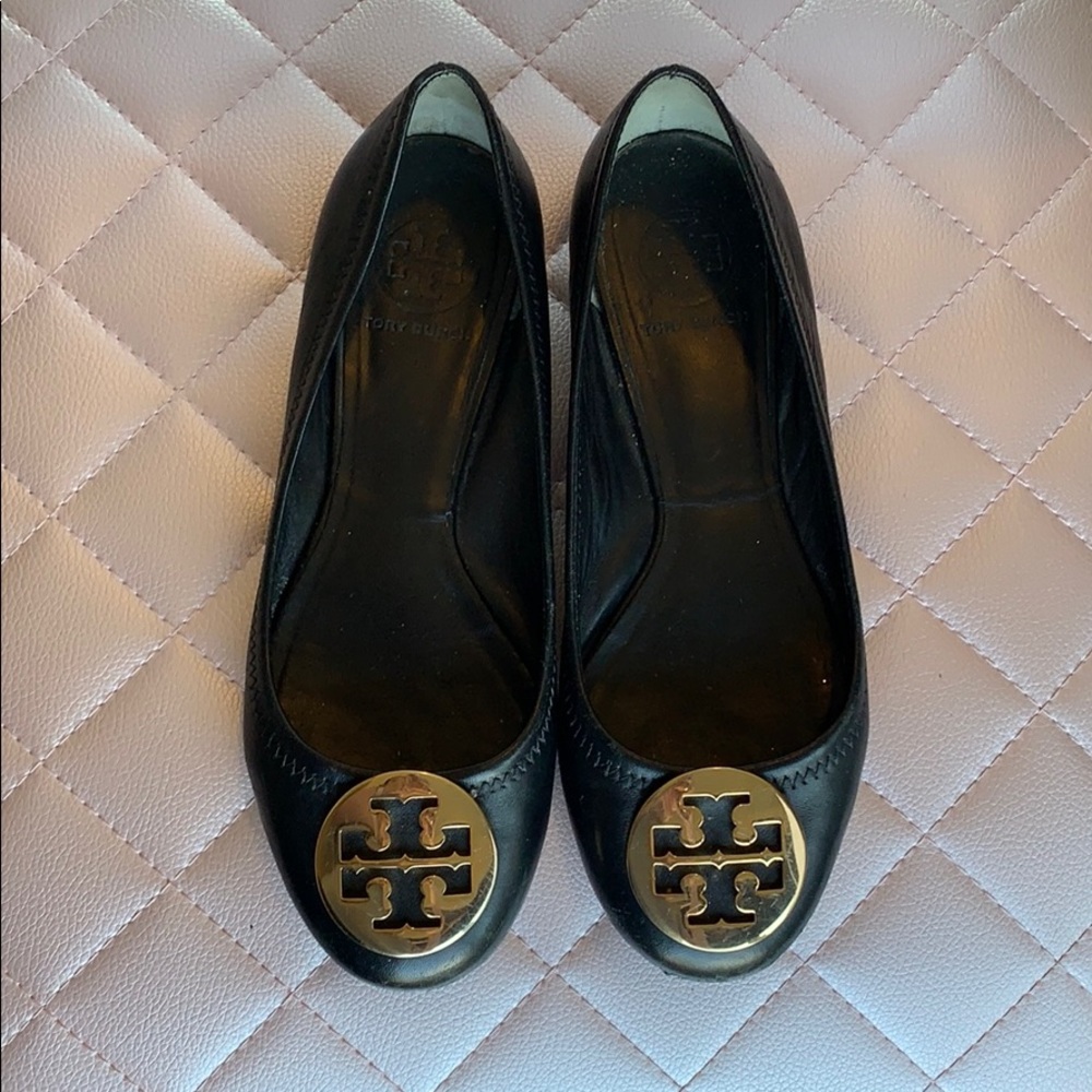 Tory Burch Reva Black Ballerina flat sz 7
